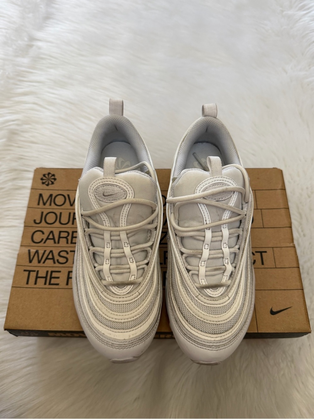 Nike Air Max 97 Off White/Cream Sneakers Sz 7